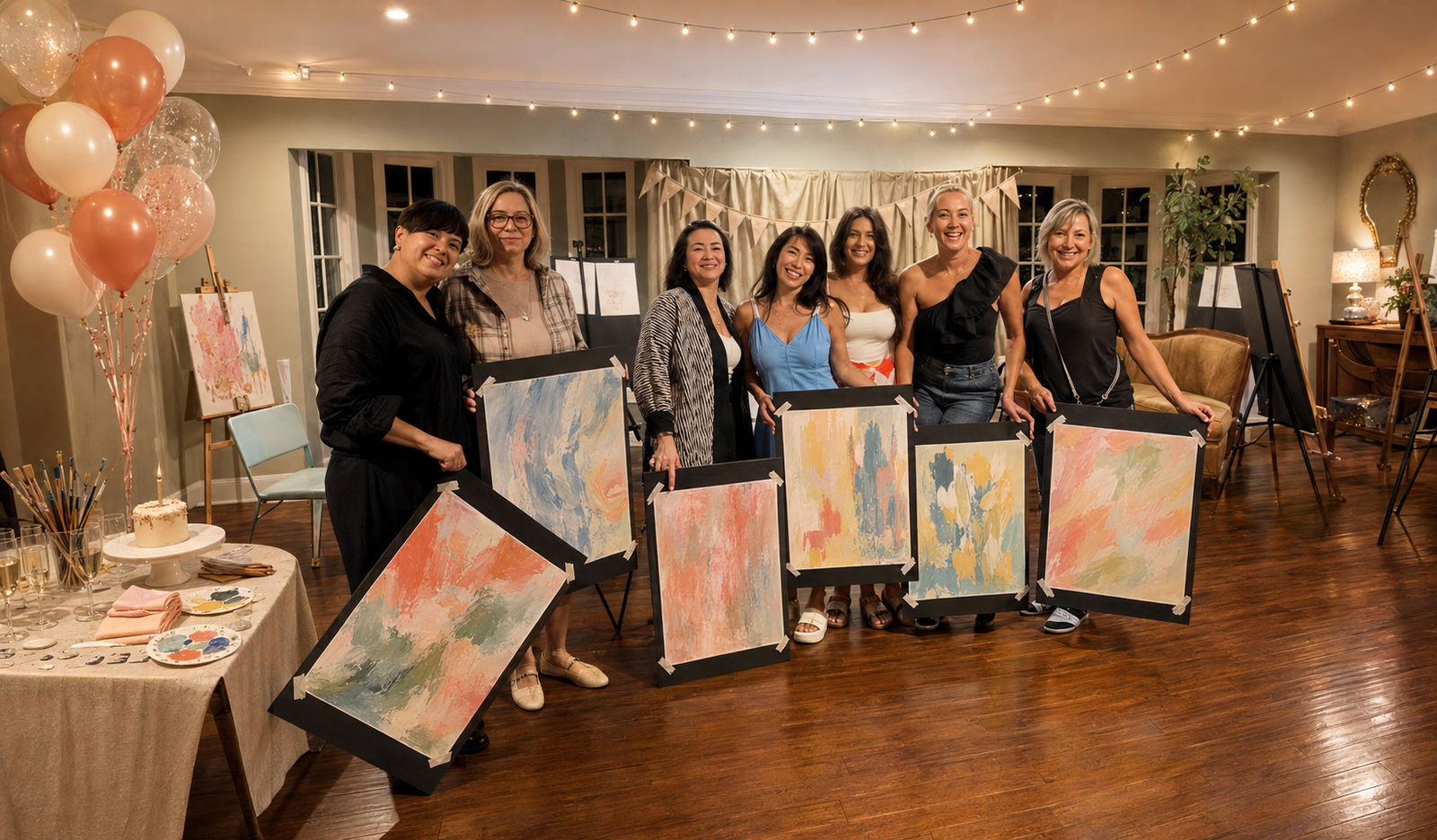 Adult Art Parties at Art Studio By Olga